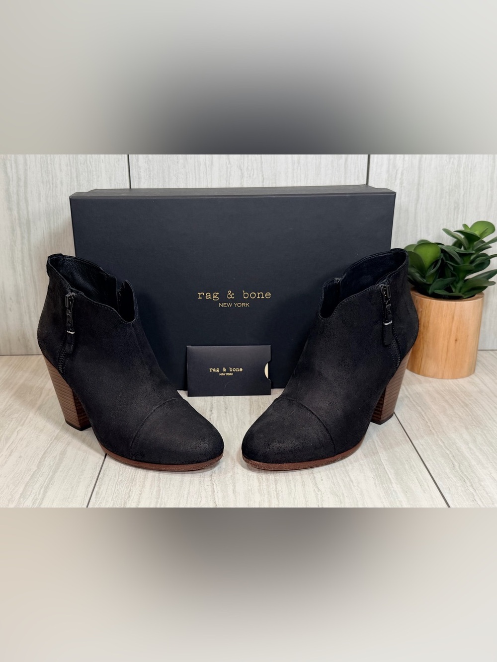 rag & bone Black Margot  Ankle Boots